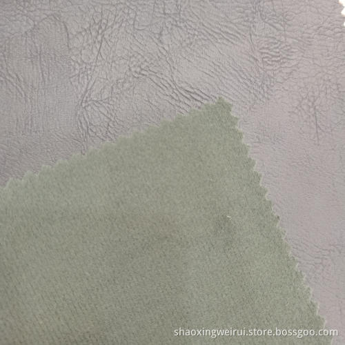 Elephant Grain PU Lether With Velveteen-like Backing
